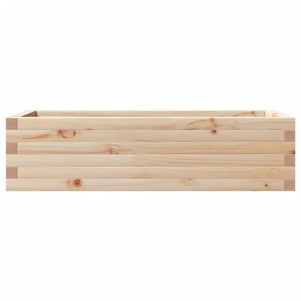 vidaXL plantekasse 90x40x23 cm massivt fyrretræ