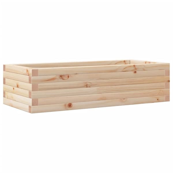 vidaXL plantekasse 90x40x23 cm massivt fyrretræ