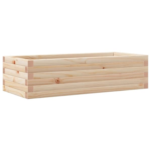 vidaXL plantekasse 90x40x23 cm massivt fyrretræ