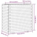 Miniatyrbillede 11 af 11: vidaXL plantekasse 70x40x72 cm massivt douglasgran
