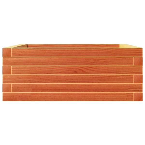vidaXL Plantekasse voksbrun 60x60x23 cm heltre furu