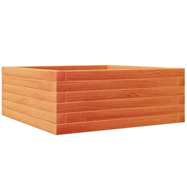 vidaXL Plantekasse voksbrun 60x60x23 cm heltre furu