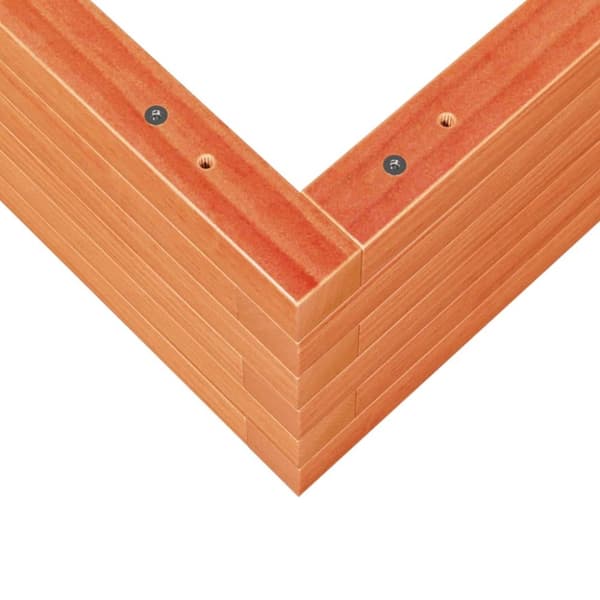 vidaXL Plantekasse voksbrun 60x60x23 cm heltre furu