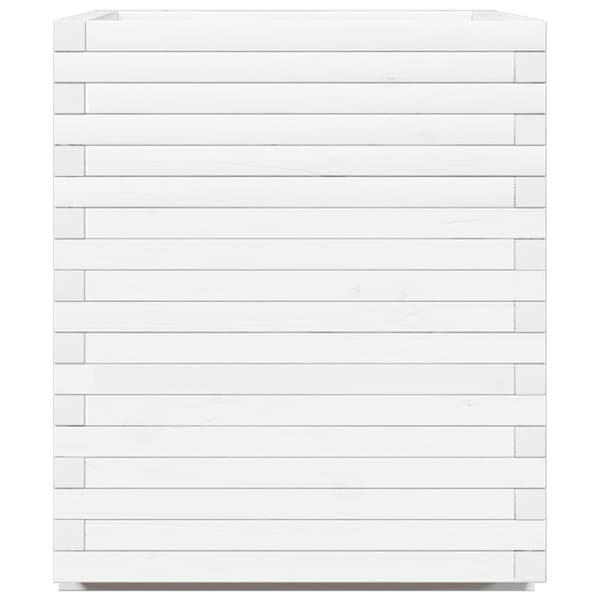 vidaXL Plantekasse hvit 90x60x72,5 cm heltre furu
