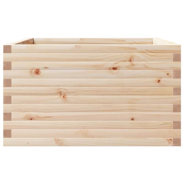 vidaXL Plantekasse 80x80x46 cm heltre furu