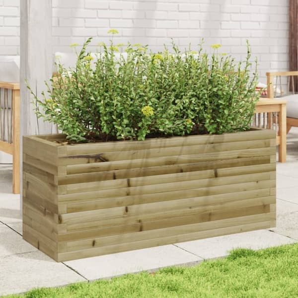 vidaXL Plantekasse 110x40x45,5 cm impregnert furu