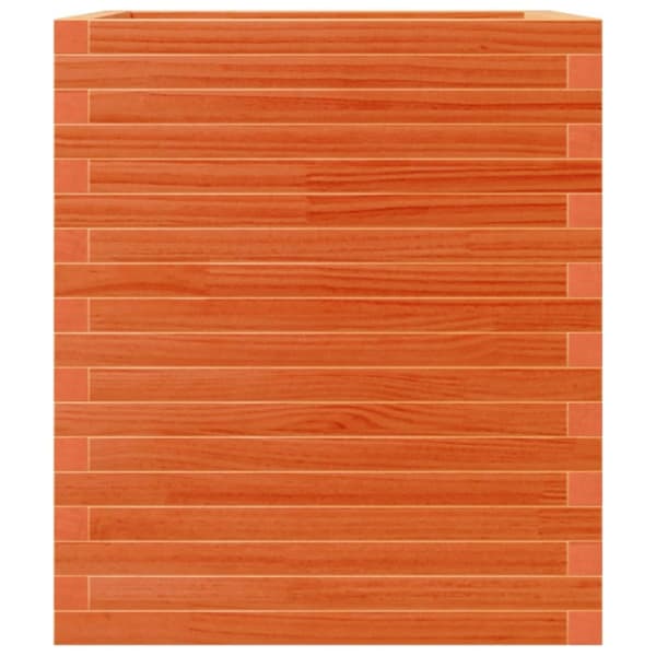 vidaXL Plantekasse voksbrun 60x60x68,5 cm heltre furu