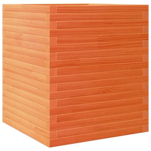 vidaXL Plantekasse voksbrun 60x60x68,5 cm heltre furu
