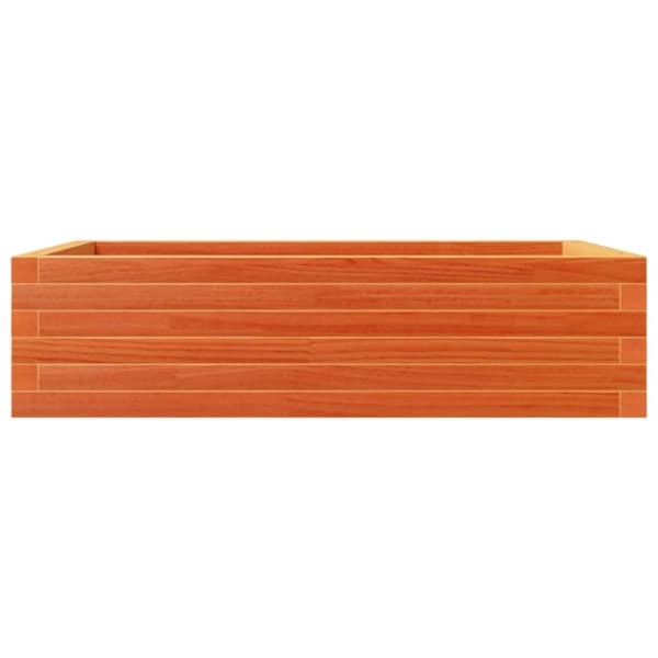 vidaXL Kukkalaatikko vahanruskea 90x60x23 cm täysi mänty