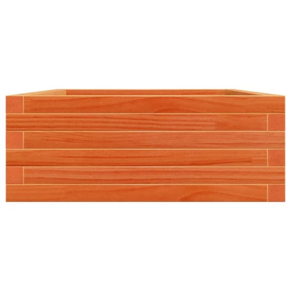 vidaXL Kukkalaatikko vahanruskea 90x60x23 cm täysi mänty