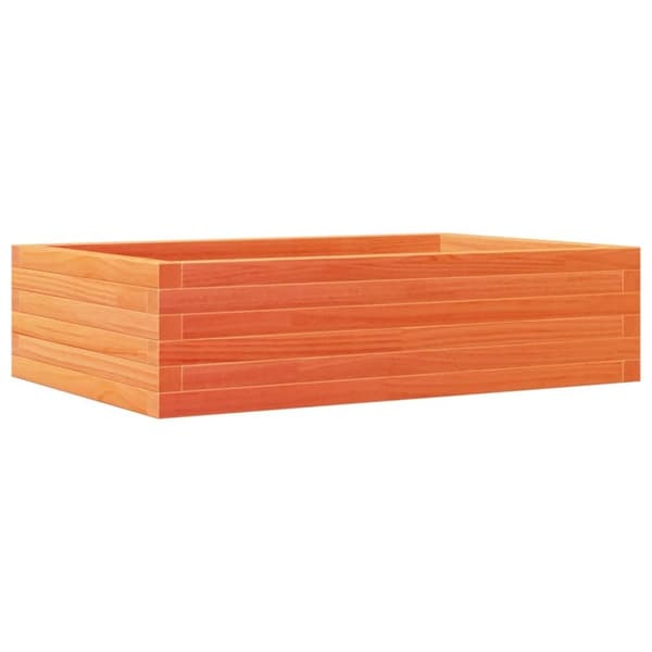 vidaXL Kukkalaatikko vahanruskea 90x60x23 cm täysi mänty