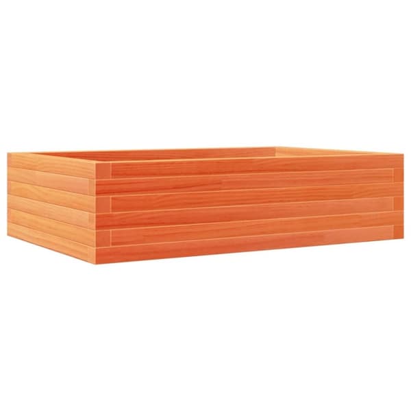 vidaXL Kukkalaatikko vahanruskea 90x60x23 cm täysi mänty