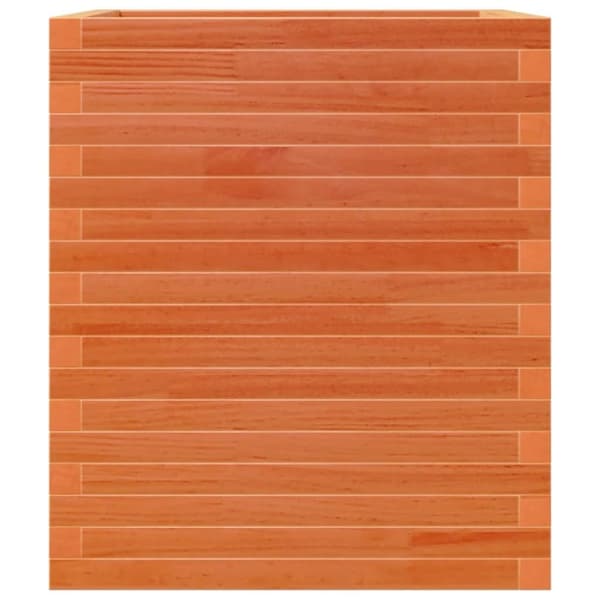 vidaXL plantekasse 60x60x68,5 cm massivt fyrretræ gyldenbrun