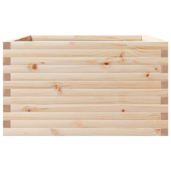 vidaXL plantekasse 80x80x46 cm massivt fyrretræ