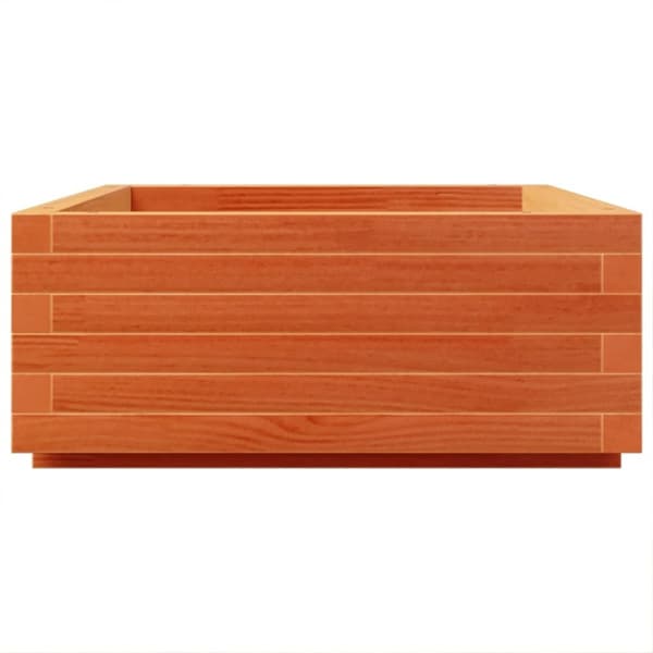 vidaXL Plantekasse voksbrun 90x60x26,5 cm heltre furu