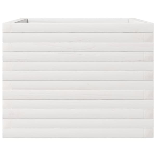 vidaXL Plantekasse hvit 60x60x45,5 cm heltre furu