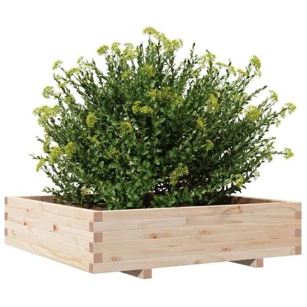 vidaXL Plantekasse 100x100x26,5 cm heltre furu