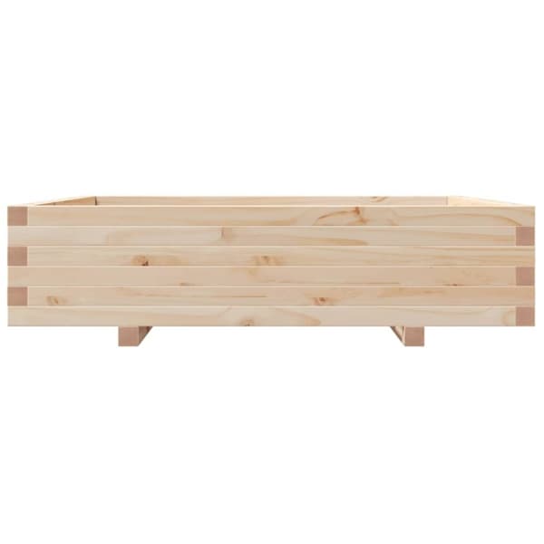 vidaXL Plantekasse 100x100x26,5 cm heltre furu
