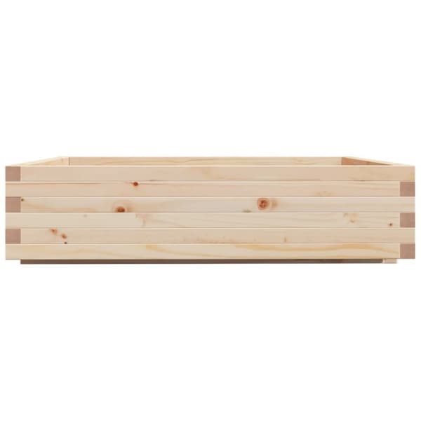 vidaXL Plantekasse 100x100x26,5 cm heltre furu