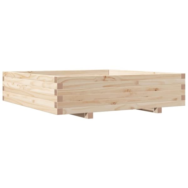 vidaXL Plantekasse 100x100x26,5 cm heltre furu