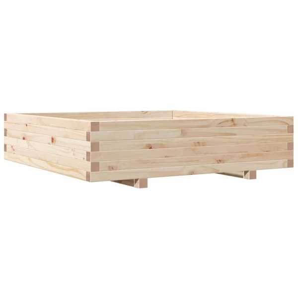 vidaXL Plantekasse 100x100x26,5 cm heltre furu