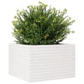 Miniatyrbillede 3 af 10: vidaXL plantekasse 70x70x45,5 cm massivt fyrretræ hvid