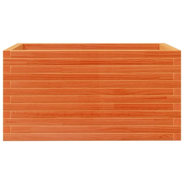 vidaXL Odlingslåda vaxbrun 90x60x45,5 cm massiv furu