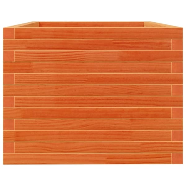 vidaXL Odlingslåda vaxbrun 90x60x45,5 cm massiv furu