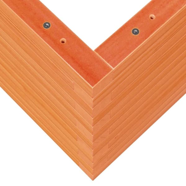 vidaXL Odlingslåda vaxbrun 90x60x45,5 cm massiv furu