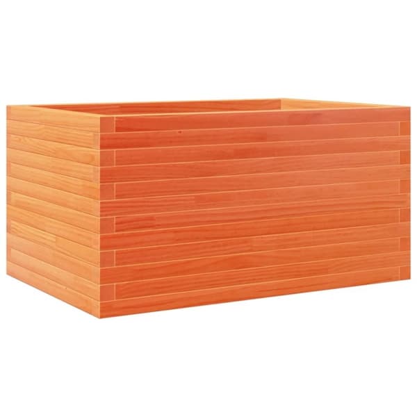 vidaXL Odlingslåda vaxbrun 90x60x45,5 cm massiv furu
