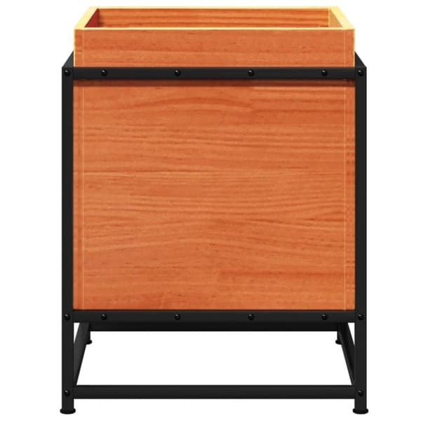 vidaXL Hageplantekasse voksbrun 40x40x50 cm heltre furu