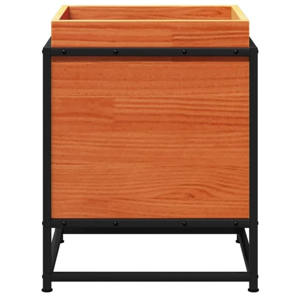 vidaXL Hageplantekasse voksbrun 40x40x50 cm heltre furu
