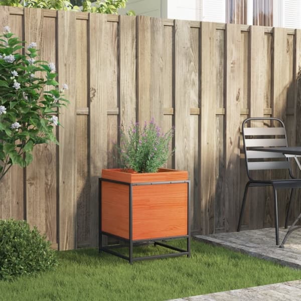 vidaXL Hageplantekasse voksbrun 40x40x50 cm heltre furu