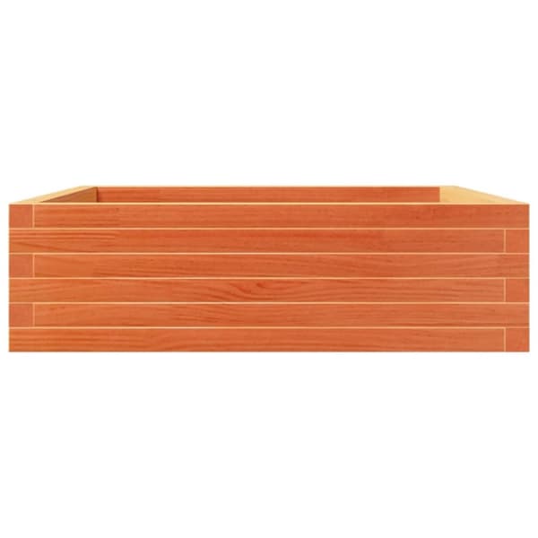 vidaXL plantekasse 80x80x23 cm massivt fyrretræ gyldenbrun