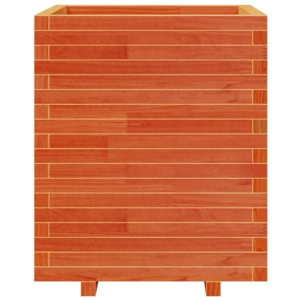 vidaXL plantekasse 60x60x72,5 cm massivt fyrretræ gyldenbrun