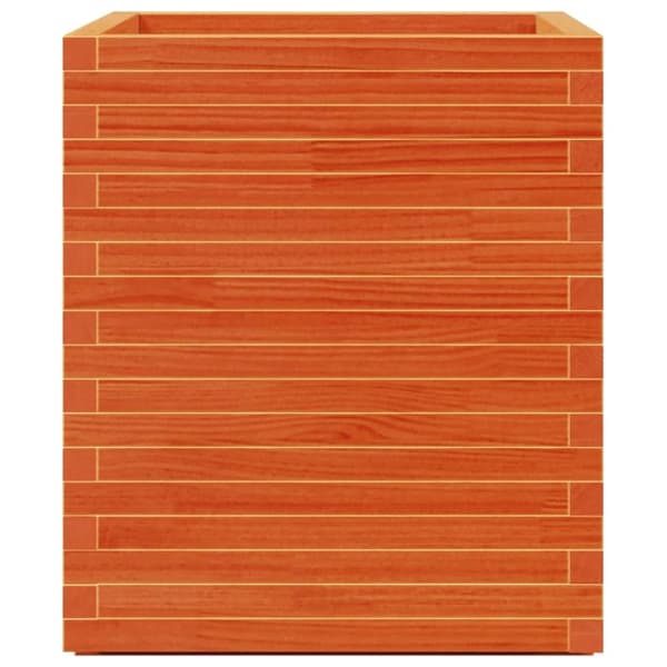 vidaXL plantekasse 60x60x72,5 cm massivt fyrretræ gyldenbrun