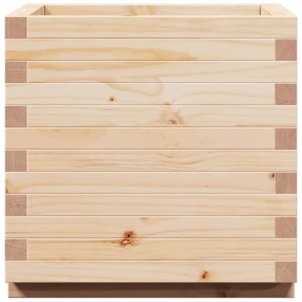 vidaXL Odlingslåda 50x50x49,5 cm massivt furuträ