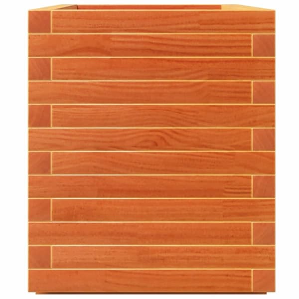 vidaXL Odlingslåda vaxbrun 70x40x49,5 cm massiv furu