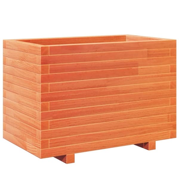 vidaXL Odlingslåda vaxbrun 70x40x49,5 cm massiv furu