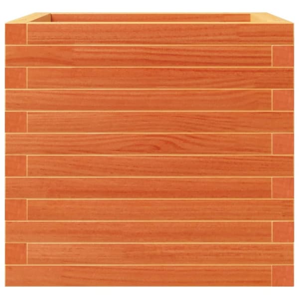 vidaXL Hageplantekasse voksbrun 50x50x46 cm heltre furu