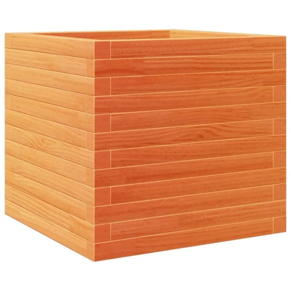 vidaXL Hageplantekasse voksbrun 50x50x46 cm heltre furu