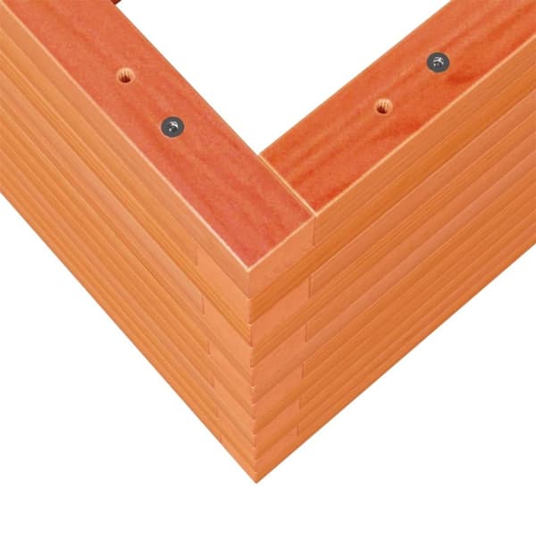 vidaXL Hageplantekasse voksbrun 50x50x46 cm heltre furu