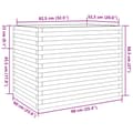 Miniatyrbilde 11 av 11: vidaXL Plantekasser 90x60x68,5 cm impregnert furu