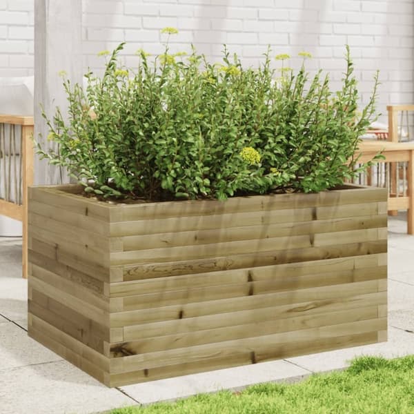vidaXL plantekasse 90x60x45,5 cm imprægneret fyrretræ