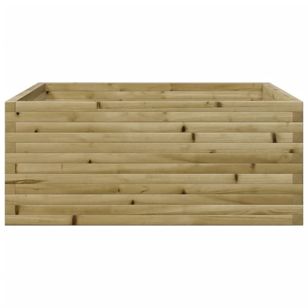 vidaXL Plantekasse 110x110x46 cm impregnert furu