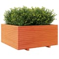 Miniatyrbilde 5 av 11: vidaXL Plantekasse voksbrun 100x100x49,5 cm heltre furu