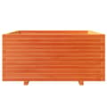 Miniatyrbilde 6 av 11: vidaXL Plantekasse voksbrun 100x100x49,5 cm heltre furu