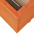 Miniatyrbilde 9 av 11: vidaXL Plantekasse voksbrun 100x100x49,5 cm heltre furu
