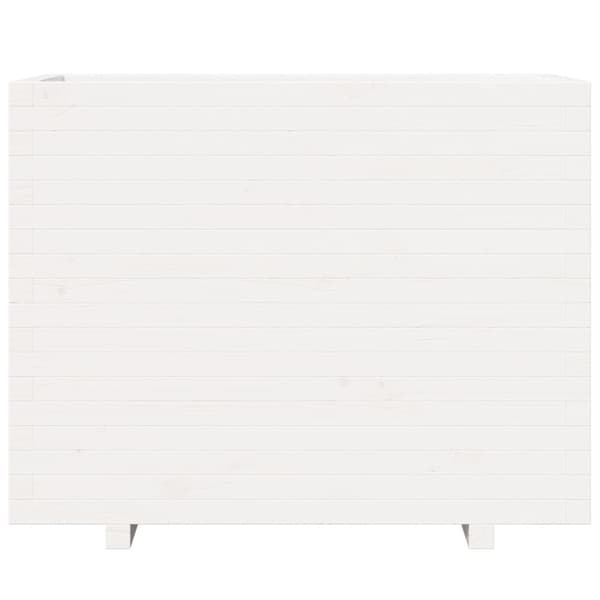 vidaXL Plantekasse hvit 90x40x72,5 cm heltre furu