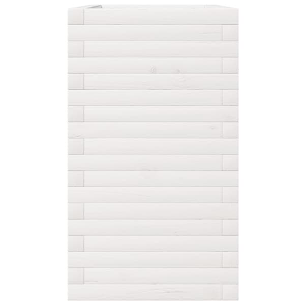 vidaXL Plantekasse hvit 90x40x72,5 cm heltre furu